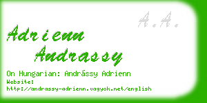adrienn andrassy business card