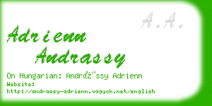 adrienn andrassy business card